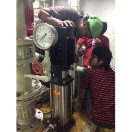 ติดตั้งปั๊มแรงดันแนวตั้งหลายใบพัด ติดตั้งปั๊มแรงดันแนวตั้งหลายใบพัด